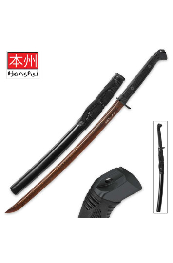 Honshu Boshin Wakizashi Damasko kardas "Pragaro ugnis"