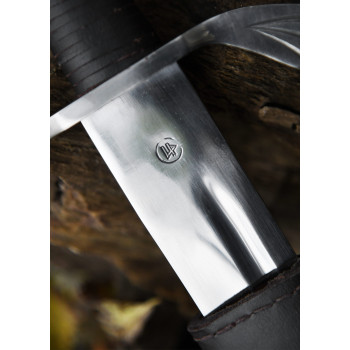 Falšionas su odinėmis makštimis