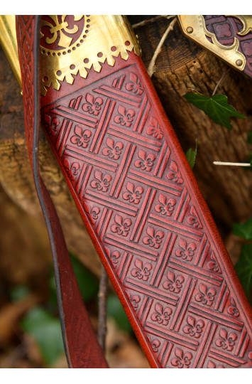 Viduramžių vokiečių ilgasis kalavijas „Passau Wolf“ su makštimis, XIV a.