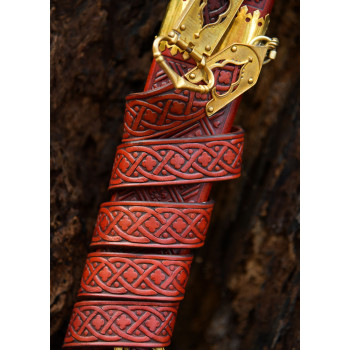 Viduramžių vokiečių ilgasis kalavijas „Passau Wolf“ su makštimis, XIV a.