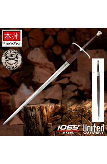 Honshu istorinis Claymore kardas su makštimi