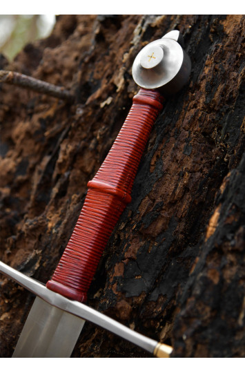 Viduramžių vokiečių ilgasis kalavijas „Passau Wolf“ su makštimis, XIV a.