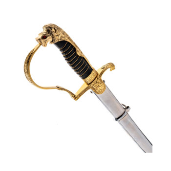 Prūsijos karininko kardas su liūto galva