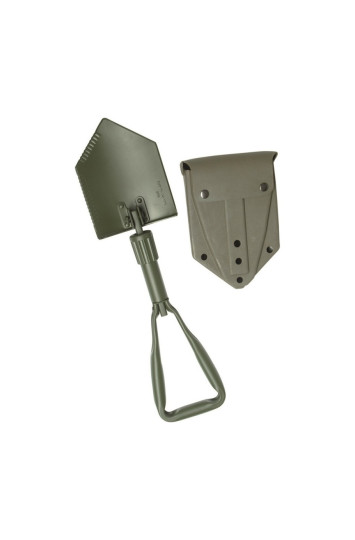 Vokiškas, Trim dalim sulankstomas kastuvas su maišeliu