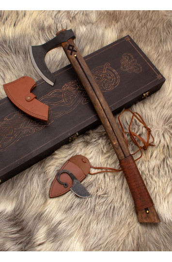 Vikingų barzdinio kirvio komplektas Othala 