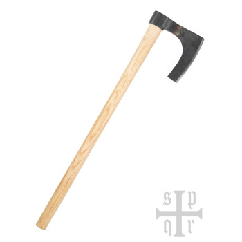 Vikingų barzdotas kirvis, rankomis kaltas