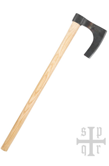 Vikingų barzdotas kirvis, rankomis kaltas