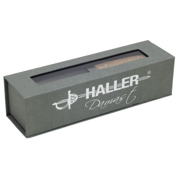 Damasko peilis iš zebrano medienos