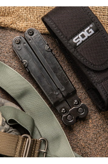 Daugiafunkcis įrankis Powerlock EOD, juodas, nailoninis apvalkalas, SOG