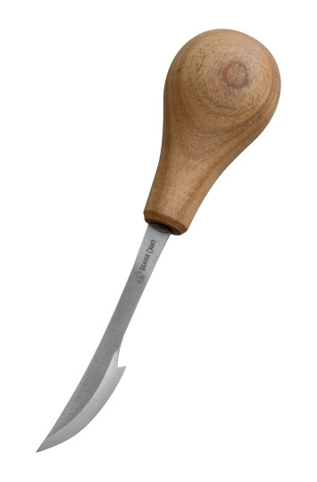 Universalus detalaus drožinėjimo peilis delnine rankena