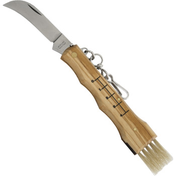 Grybavimo kišeninis peilis alyvmedžio medienos
