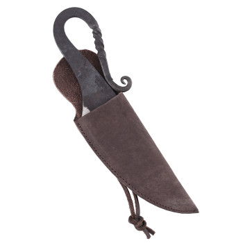 Ankstyvųjų viduramžių peilis su zomšos apvalkalu