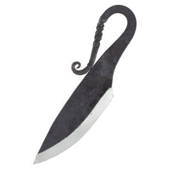 Ankstyvųjų viduramžių peilis su zomšos apvalkalu
