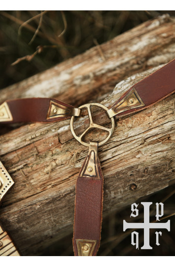 Vikingų peilis, su Damasko plieno geležte