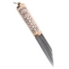 Istorinis vikingų peilis Small Seax su skandinaviškais motyvais