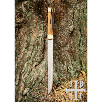 Vikingų ilgasis Saksas su medžio/kaulo rankena