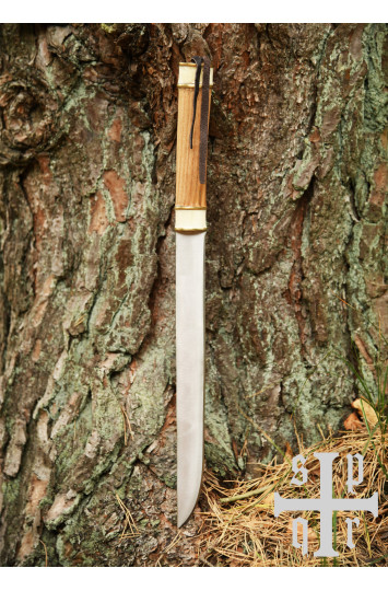 Vikingų ilgasis Saksas su medžio/kaulo rankena