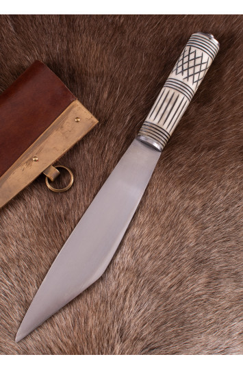 Vikingų Saksas su kauline rankena