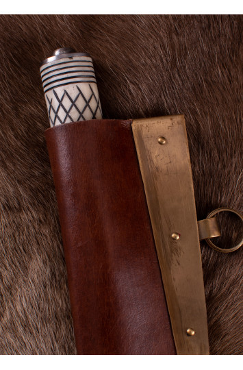 Vikingų Saksas su kauline rankena