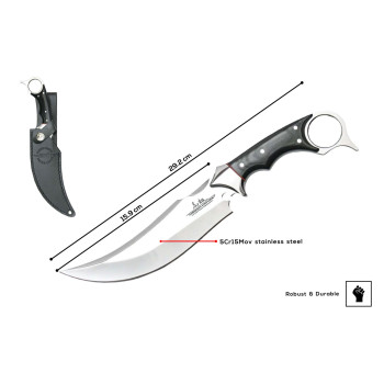 Peilis Gil Hibben Black Micarta Karambit