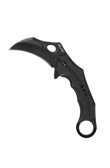Peilis Karambit Juodas G10