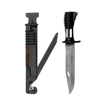 GB peilis, SA80, juodas, su makštimi, DPM apvalkalu