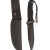 Black combat knife with rubber handle