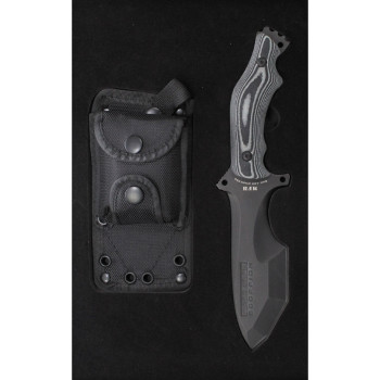 Peilis, „Operacija Skorpionas“, juodas, Micarta rankena, makštis