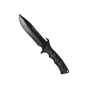 Peilis Mil Tec Juodas g10 su nailoniniu apvalkalu