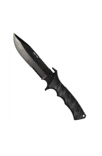 Peilis Mil Tec Juodas g10 su nailoniniu apvalkalu