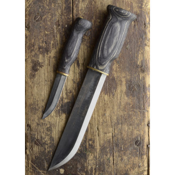 Didelis dvigubas peilis Lapinleuku, juodas, Wood-Jewel