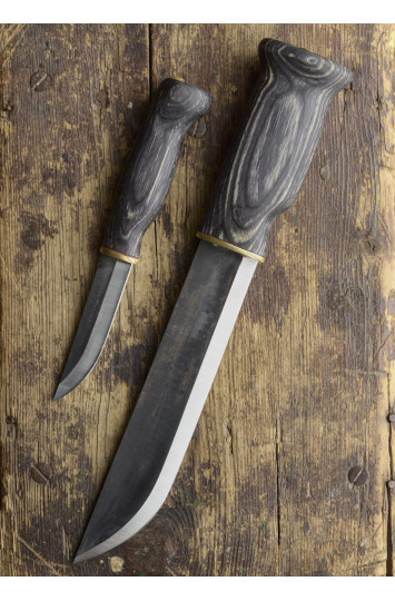 Didelis dvigubas peilis Lapinleuku, juodas, Wood-Jewel