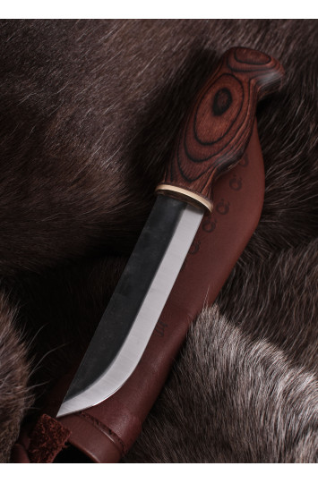 Medžioklės peilis Karhuleuku ruskea, Wood Jewel