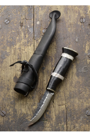 Medžioklinis peilis su odine rankena, Wood Jewel