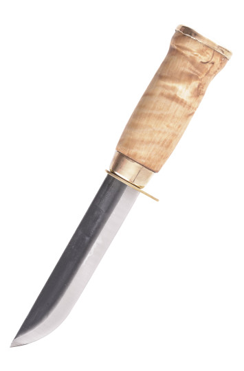 Medžioklinis peilis Karhuleuku, sormisuojalla, Wood Jewel