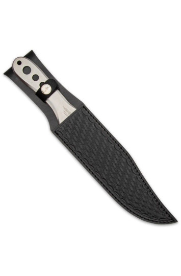 Mėtomas peilis Gil Hibben III su juodu dėklu