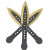  Throwing Knife Set golden tip (3-Parted)