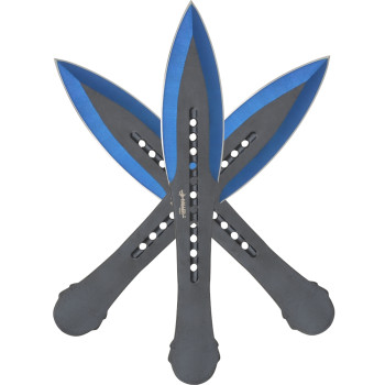 Mėtomų peilių rinkinys spalvotais ašmenimis (3 dalių) Large