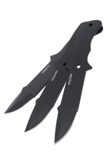 Mėtomi peiliai Cold Steel Drop-Point  - 3 vnt.
