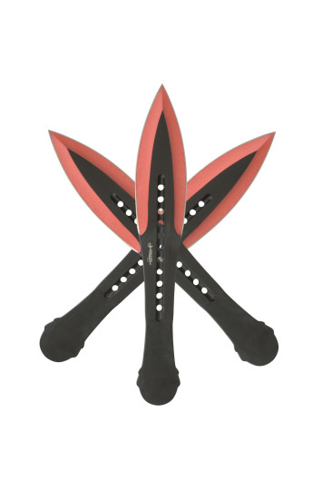 Mėtomų peilių rinkinys spalvotais ašmenimis (3 dalių) Large