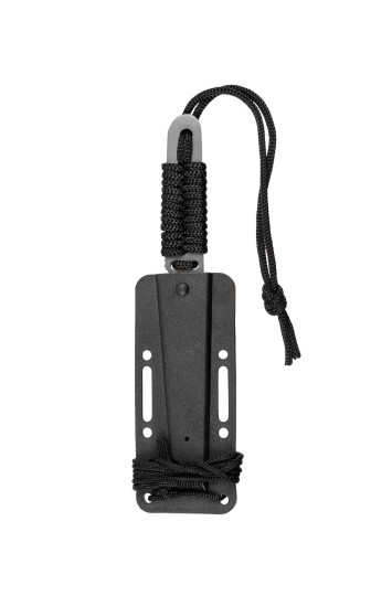 Peilis Fox "Action I" juodas, apvyniota rankena, makštis