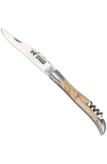 Laguiole kišeninis peilis, buko medienos kamščiatraukis