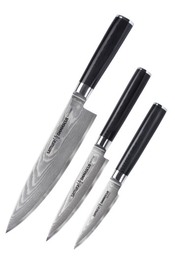 Samura Damascus 3 peilių rinkinys