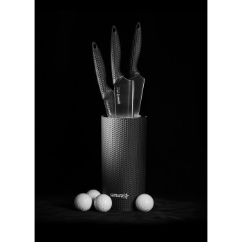 Samura GOLF Peilių blokų rinkinys su 3 virtuviniais peiliais