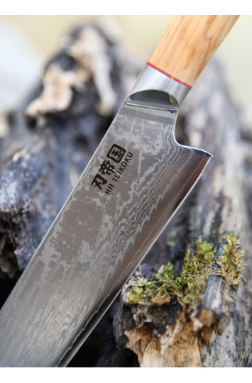 Virtuvinis peilis Santoku Damasko plieno