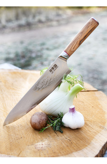 Virtuvinis peilis Chef 24 cm Damasko plieno