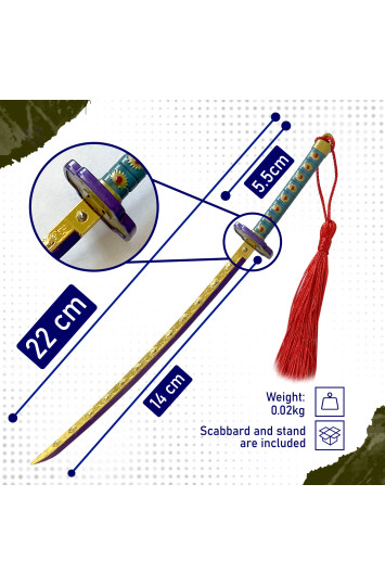 Demonų žudikas: Kimetsu no Yaiba laiškų atidarytuvas su dėklu ir stovu