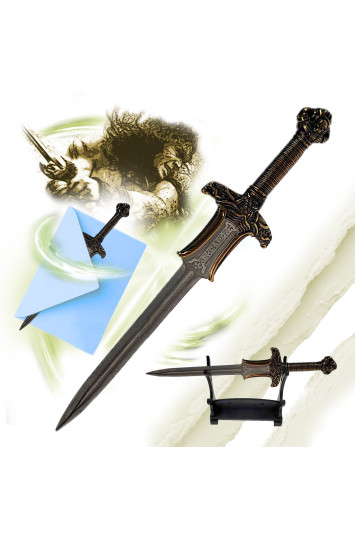 Konano miniatiūrinis Atlantidos kardo laiškų atidarytuvas su stovu